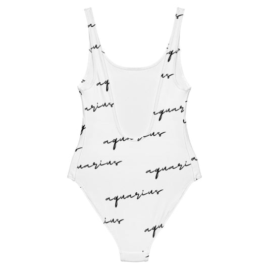 Aquarius Monogram One-Piece Swimsuit - Memories of Seasons