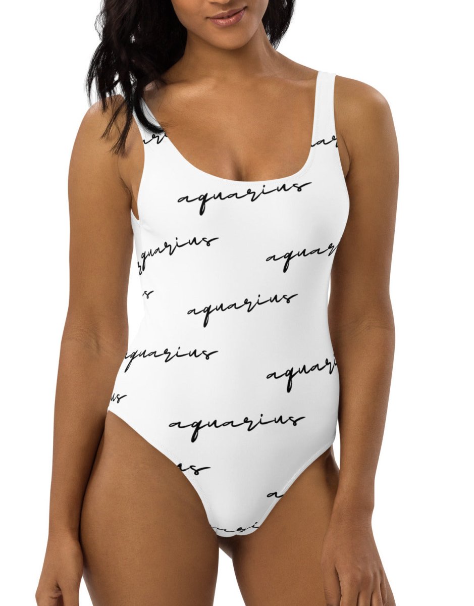 Aquarius Monogram One-Piece Swimsuit - Memories of Seasons