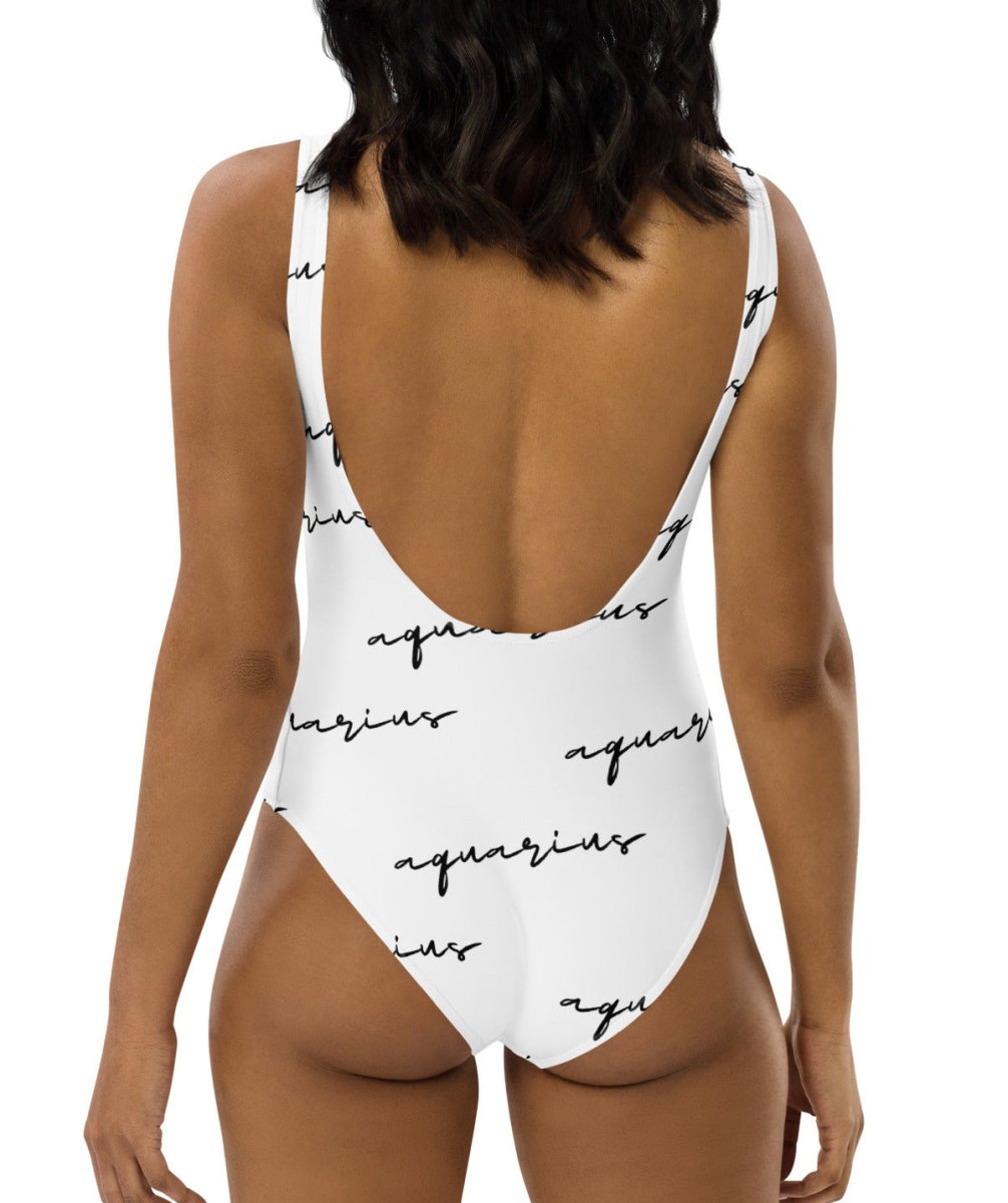 Aquarius Monogram One-Piece Swimsuit - Memories of Seasons