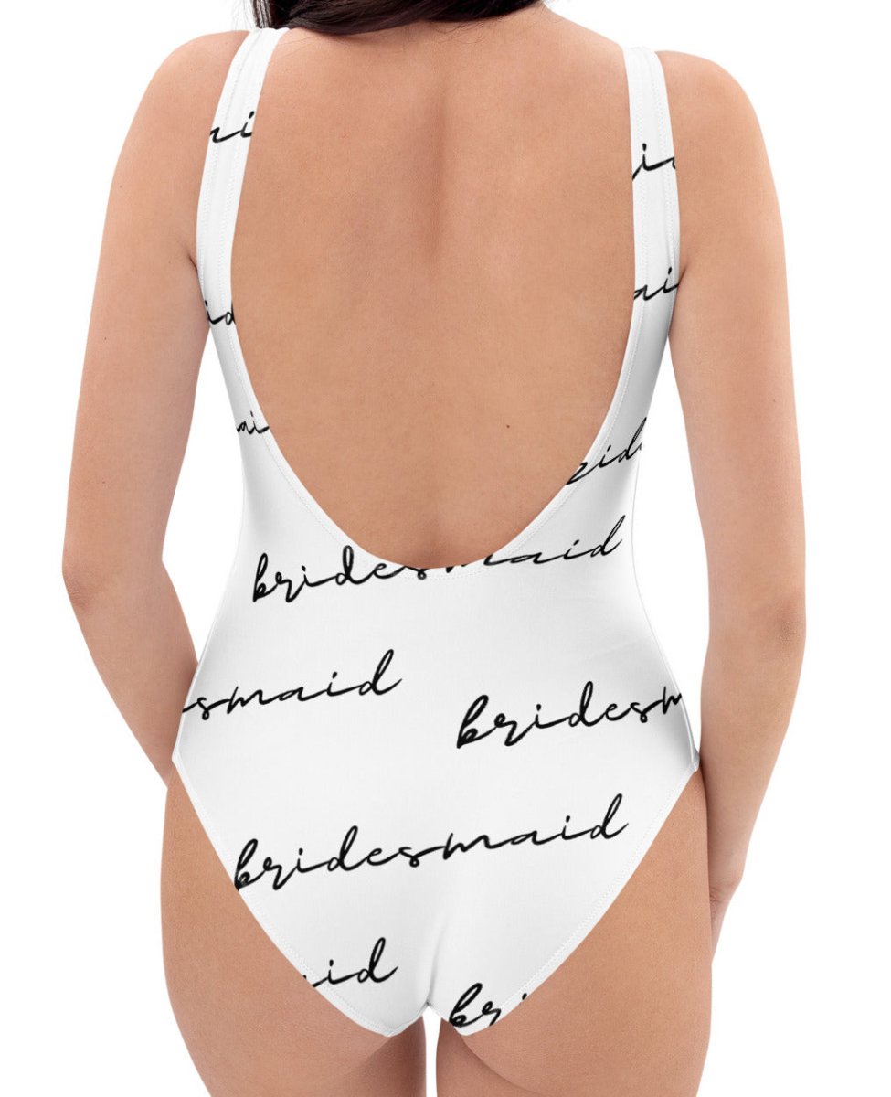 Bridesmaid All Over Print One-Piece Swimsuit - Memories of Seasons