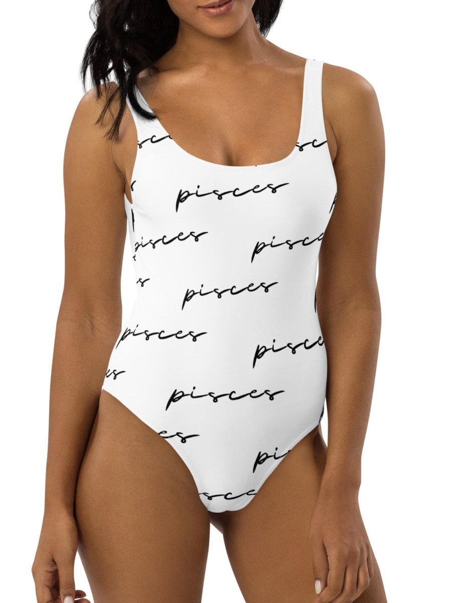 Pisces Monogram One-Piece Swimsuit - Memories of Seasons