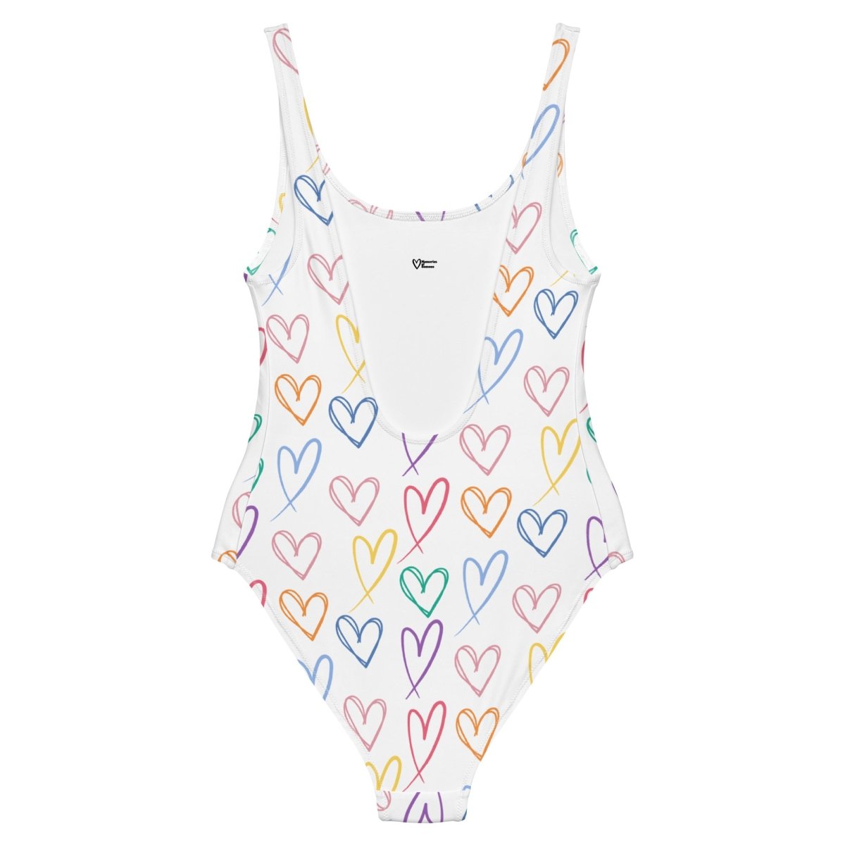 Random Rainbow Hearts All Over Print - Memories of Seasons